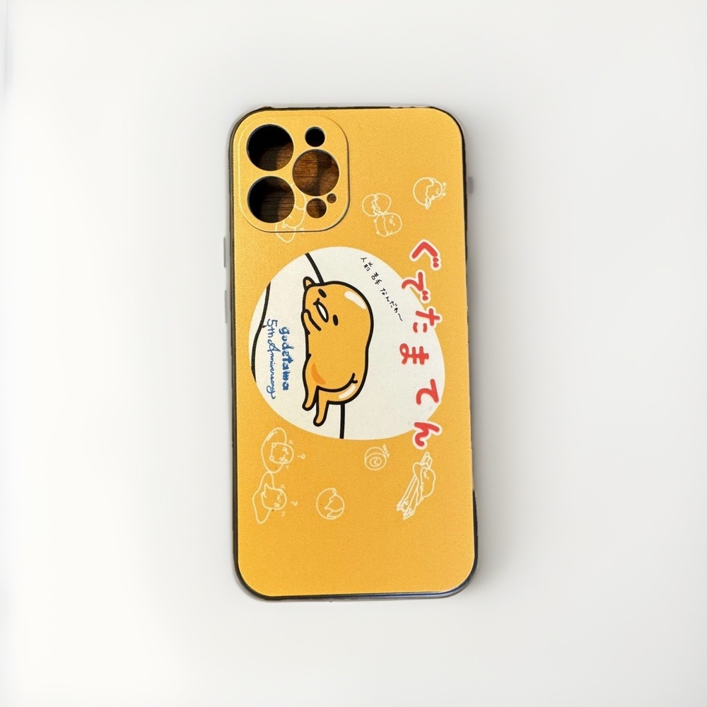 Iphone12 Pro Max Gudetama Hard Phone Case Soft Underside